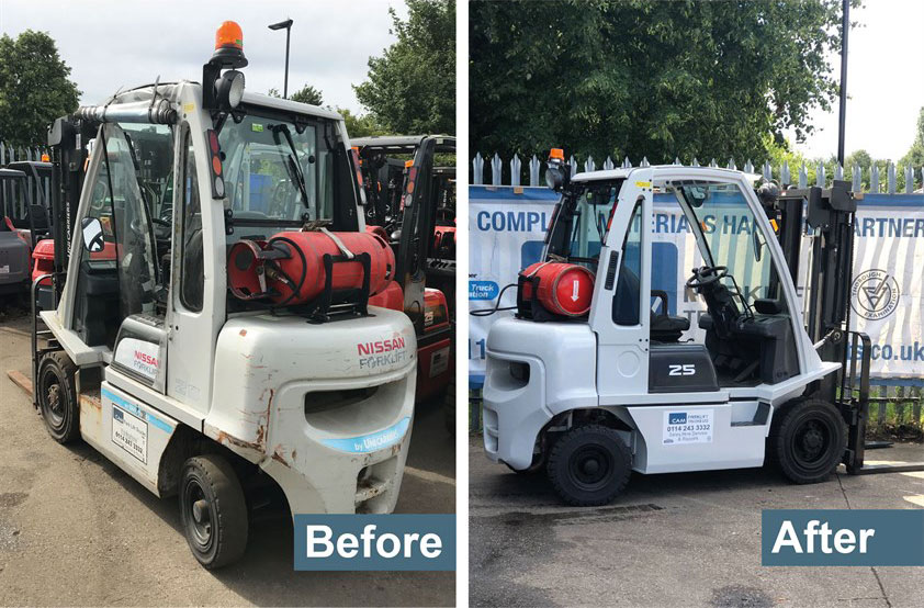 Refurbished Nissan 2.5T gas counterbalance truck